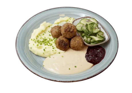 Happy Food Aktionsgericht: Schwedische Köttbullar mit Kartoffelpüree