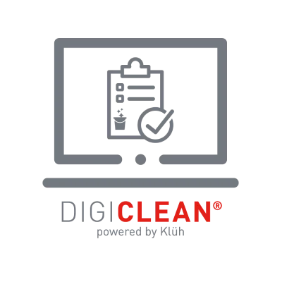 Logo: Digi Clean powered by Klüh