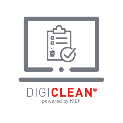Logo: Digi Clean powered by Klüh