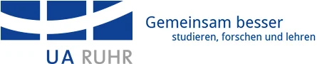 Logo: UA RUHR mit dem beisatz "Gemeinsam besser studieren, forschen und lehren"