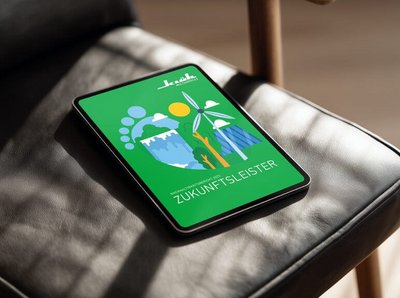 Tablet auf einem Stuhl