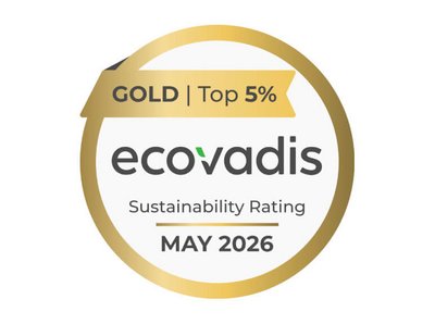 [Translate to Englisch:] Logo EcoVadis Gold Auszeichnung für Klüh Cleaning 2026