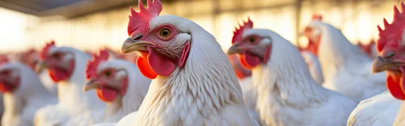 Bannerbild mit vielen Hühner