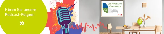 Banner zur der Podcast-Folge "Gespräche am Küschentisch"