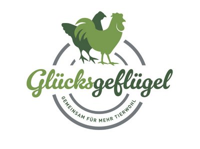 Logo zur Aktion "Glücksgeflügel - Gemeinsam für mehr Tierwohl"