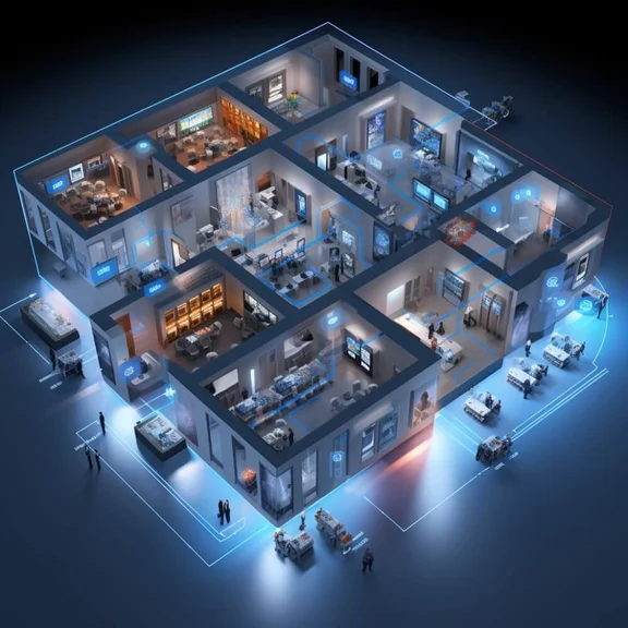 KI Generiertes Bild eines Grundrisses