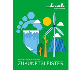 Titel des Klüh Nachhaltigkeitsberichts 2025