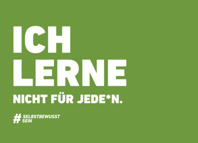 Textbild mit Inhalt "Ich lerne nicht für jede*n"