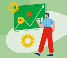 Illustration zum Thema Ökonomie