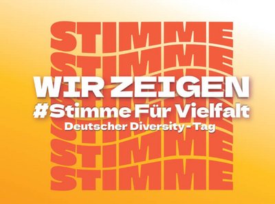 Aktionsbild zur "Wir zeigen #StimmeFürVielfalt" Deutscher Diversity-Tag