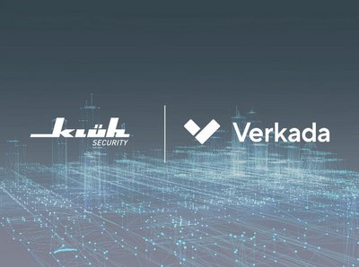 Bild mit Logos von Klüh und Verkada