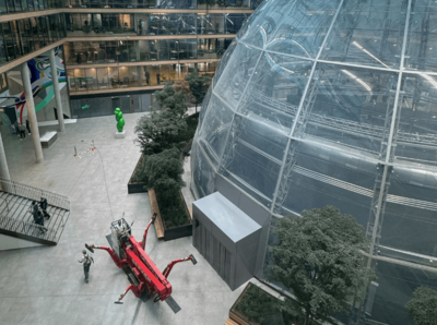 Bild von der EUREF-Campus Düsseldorf Kuppel